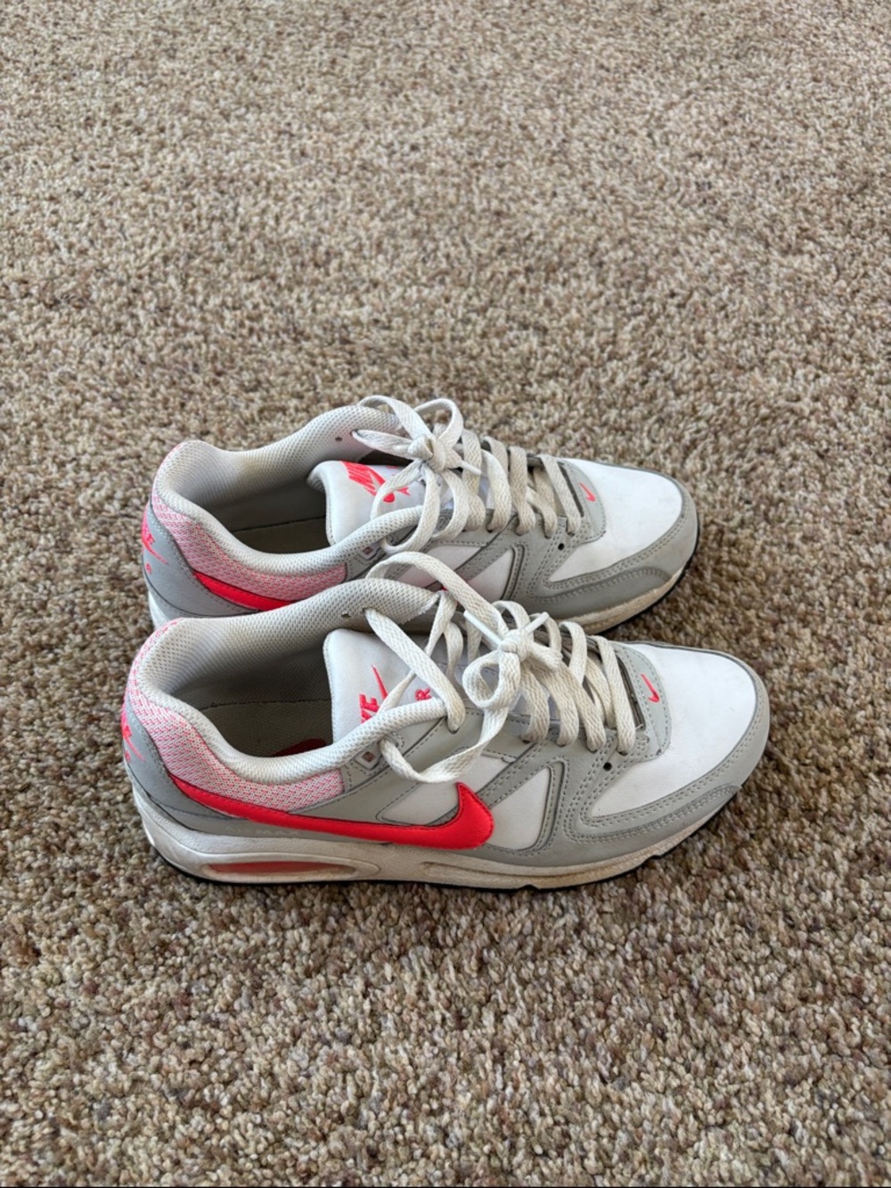 Nike Gray and Pink Low-Top Sneakers
